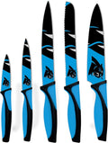 The Sports Vault NFL Carolina Panthers 5-Piece Kitchen Knife Set
