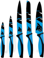 The Sports Vault NFL Carolina Panthers 5-Piece Kitchen Knife Set