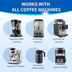 48 Pack Coffee Machine Descaler &Cleaner Tablets-2-Years Supply,Deep Cleans Limescale&Coffee Oils,Universal for Single-Serve Pod,Drip,Espresso Makers,Eliminates Odors&Residue-Free for Keurig Descaling