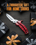 Heavy Duty Poultry Shears - A Must Have chicken processing equipment, Kitchen Scissors for Meat, Chicken, Turkey, and Vegetables - Non-Slip Handle, Safety Lock, Dishwasher Safe