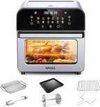 Toaster Oven, 12QT Air Fryer Oven with 12 Pre-set Cooking Menus, Clear Viewing Window, Up to 95% Less Oil for Healthier