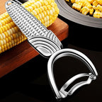 Maxjoy Corn Peeler & Cob Stripper Tool - Stainless Steel Kernel Remover for Corn on the Cob