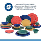 Carlisle FoodService Products Dallas Ware Reusable Plastic Bowl Bouillon Cup Bowl for Home and Restaurant, Melamine, 8 Ounces, Ocean Blue, (Pack of 24)