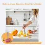 (3Pcs) Corn Cob Peeler, Corn Stripper, Corn Holder, Corn Peeler for Corn on the Cob, Corn Cob Stripper Tool, Efficient Design Perfect for Dining Enthusiasts