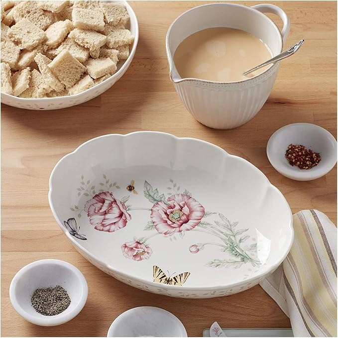 Lenox 6084024 Butterfly Meadow Oval Baker