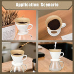 600 Count #4 Coffee Filter 8-12 cup, Disposable Cone Coffee Filters For Pour Over and Drip Coffee Maker