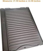 CA124B (1-Pack) 17.48x12.48 inches Cast Iron Griddle for Broil King Baron 320, 340, 420, 440, 490, Huntington 2122-64 2122-67 6020-54 6020-57 6020-64 6020-67 6023-89, Sterling 5020-54