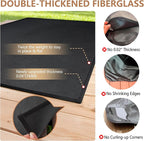 48x30 inch Under Grill Mats for Outdoor Grill, Double-Thickened Fireproof Patio Deck Protector Mat, Oil-Proof Waterproof BBQ Mat for Under Grill, Fireplace/Fire Pit Mat Grill Floor Pads