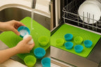 Silicone Baking Set with Silicone Baking Mat (12” x 16”) and 10 Standard Cupcake Liners (2.7” Reusable Muffin Cups) – Nonstick Pastry Mat for Rolling Dough, Oven Safe, BPA Free, Easy to Clean