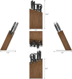 Cangshan HELENA Series German Steel Forged, HUA Knife Block Set (6-Piece, Black)