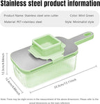 Multifunctional Mandoline food Slicer & Vegetable Chopper with Container – 6-in-1, mandolin, Cutter, Grater, Potato Slicer, Tomato Cutter, Cabbage Shredder & Fruit/Veggie Shredder -Safe & Easy to Use