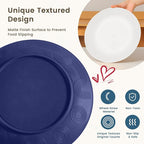 Homienly Premium Wheat Straw Dinnerware Sets, Plates and Bowls Sets,Cups,Alternative to Plastic Plates Service for 4, Dishwasher and Microwave Safe 16 PCS Dish Sets for Home,Camping - Island