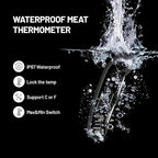 𝟮𝟬𝟮𝟱 𝙐𝙥𝙜𝙧𝙖𝙙𝙚𝙙 Instant Read Digital Meat Thermometer by puxyblue - 2 Pack Waterproof & Super Fast Food Thermometer Widely Used for Indoor & Outdoor Cook, Grill, Bake, BBQ, Candy Making