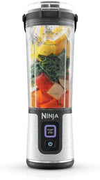 Ninja Blast Portable Blender, Cordless, 18oz. Vessel, Personal Blender for Shakes & Smoothies, BPA Free, Leakproof Lid & Sip Spout, USB-C Rechargeable, Dishwasher Safe Parts, White Glitter, BC152GL