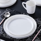 Stone Lain Madeline Formal Bone China Dinnerware Set 32 Piece Service for 8, White