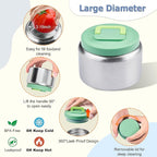 MAISON HUIS Bento Box for Kids with 8oz Soup Thermo, Leak-proof Lunch Food Containers with 5 Compartment, Insulated Lunch Bag & 17oz Stainless Steel Water Bottle for School, Trvael