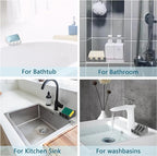 Self Draining Soap Dish,Silicone Suction Cup Soap Holder, Bathroom Soap Dish for Bar Soap,Can Extend Soap Life,Bathroom, Bath Tub, Kitchen Sink (1, Black)