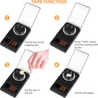 Fuzion Milligram Scale 50g x 0.001g, Mg Scale with 9-in-1 Design - Micro Scale, Powder Scale for Reloading with Portable Case, Microgram Scale USB/Battery Powered