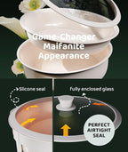 Chafing Dishes for Buffet 2PACK, [Game Changer Maifanite-Coated] Chafing Dish Buffet Set Offer The Elegance of Nature, 5QT Food Warmers for Parties Serve for Wedding, Birthday, Church Events, ETC