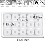 OCPO KITCHEN Doughnut Silicone Molds for Baking Mousse Cake, 3D Silicone Baking Mold for Candy Pastry Chocolate Truffle Cupcake Jelly Cookie Pudding Cake Decoration Mold, Doughnut Shape (15-Cavity)