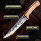 Huusk Knives from Japan, Boning Knife for Meat Cutting 6 inch, Butcher Knife for Brisket Trimming, Viking knife with Sheath, Full Tang Kitchen Utility Knife, Gift for Fathers