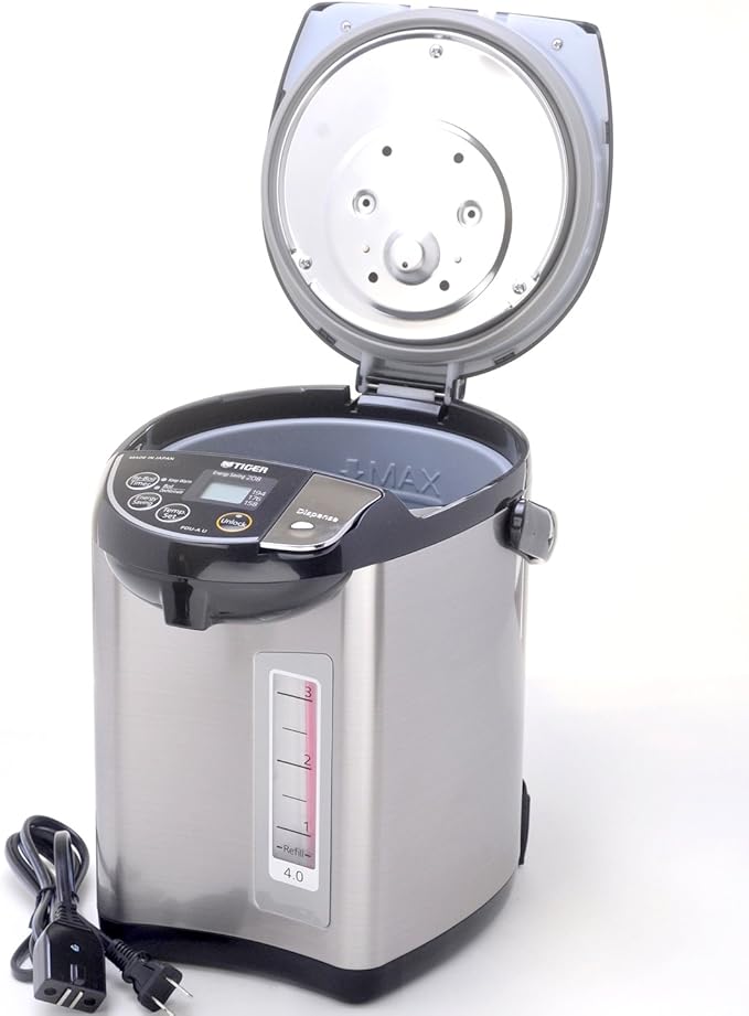 Tiger PDU-A40U Electric Water Boiler and Warmer (135 oz, Black)