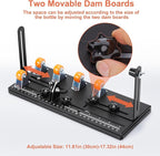 FIXM Glass Bottle Cutter, Upgraded Double Dam Boards Bottle Cutting Tool Kit, Complete Set of Bottle Cutter & Glass Cutter for Square and Round Bottle