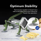 New Star Food Service 42313 Commercial Restaurant French Fry Cutter with Suction Feet, 1/2-Inch