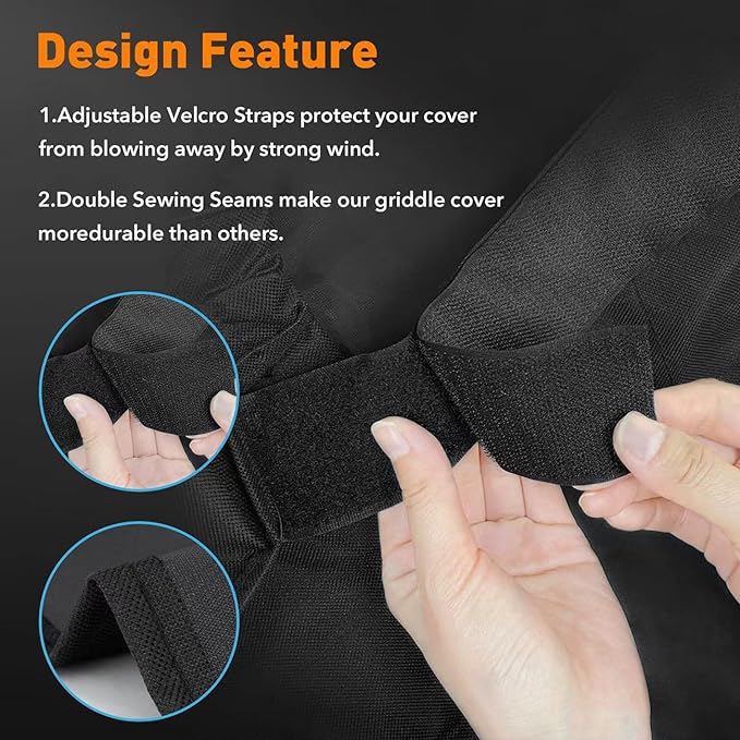 ZBXFCSH Heavy Duty Grill Cover Fit Dyna-Glo DGSS1382VCS-D and DGSS1382VCS Vertical Offset Charcoal Smoker Grill Cover, Black