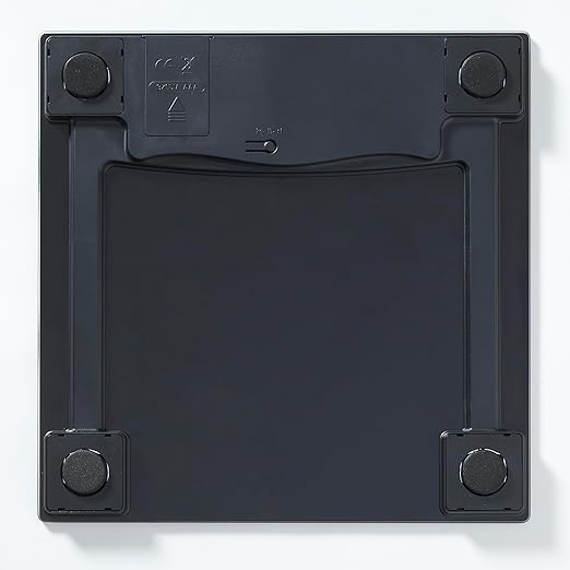 Taylor Digital Scales for Body Weight, High 400 LB Capacity, Brushed Stainless Steel Thin Glass Platform, Unique Blue LCD, Durable Platform, 11.8 x 11.8 Inches, Stainless Steel