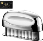 Meat Tenderizer Tool, Easy to Clean, One Piece Design - No Disassembly Needed, Ultra Sharp Needle Blades 100% Stainless Steel, Heavy-Duty Kitchen Gadgets, Meat Needle, Cooking Gadget for Tenderizing