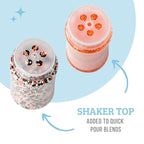 Sweets Indeed Halloween Sprinkles 4-Pack – 11.57 oz Jar Set | Candy Eyeball Mix, Bat & Pumpkin Quin Mix, Orange Sanding Sugar & Black/White/Orange Nonpareils | Cupcake & Cookie Decorations