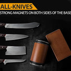 Rolling Knife Sharpener Kit, Magnetic Knife Sharpening Tool for Mother's Day Gift, Manual Sharpening Made Easy, Kitchen Roller Knives Set with 15 & 20° Multi-Angles for Chef, Scissors, Kitchen Knives