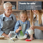 Dishwasher Safe Green Silicone Whisk, Sealed Waterproof Design Set of 3, Professional Kitchen Whisks for Cooking Non-Scratch, Silicone & Stainless Steel Whisk, Heat Resistant Balloon Egg Beater