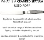Global 6 inch Angled Palette Knife, Cranked Spatula, Stainless Steel, Baking, GS-42/6