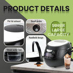 6L Boba Maker Machine, Automatic Commercial Boba Cooker with Even Heat Distribution, Intelligent Tapioca Cooker, for Milk Tea Stores Restaurants Dessert Stores Lounge Bars