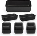 LIANYU 6 Pack Nonstick Loaf Bread Pan for Baking, 9x5In Bread Loaf Baking Pan, Stainless Steel Meatloaf Pan Tin for Homemade, Dishwasher Safe