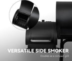 Royal Gourmet CC1830S BBQ Charcoal Grill and Offset Smoker | 823 Square Inch cooking surface, Outdoor for Camping | Black