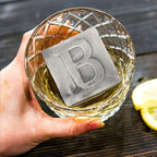 Letter B Monogram Ice Cube Mold Custom Ice Cube Mold 2 Inch Big Initials Silicone Ice Cube Tray Gifts for DAD Gifts for Him