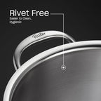 Fissler M5 Pro-Ply 5-ply Stainless Steel Sauté Pan, 3 Quart, with Metal Lid