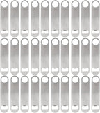 30 Pcs Flat Bottle Opener 7 Inch Stainless Steel Beer bottle Openers Heavy Duty Bar Blade Solid Bottle Cap Opener Funny Bartender Bottle Opener for Kitchen Restaurant Party Supplies,Silver