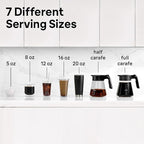 Braun MultiServe Plus 10-Cup Drip Coffee Maker - Hot & Cold Multi-Serve Brewer with Timer and Auto Start, Hot Water Dispenser, Over Ice Function, Stainless Steel & Pod-Free Design, KF9370SI