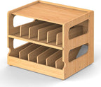 Teamkio Can Organizer for Pantry, Bamboo Pantry Organizer, 2 Tier Stackable Can Storage Rack Ideal for 36 Human and Pet Food Cans(FIFO)