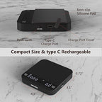 Coffee Scale with Auto Timing, Mini Rechargeable Espresso Scale with Timer, 2kg/0.1g High Precision Scale for Espresso and Pour-Over Coffee with Brewing Assist Modes