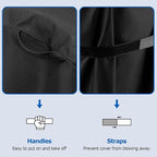 SunPatio BBQ Grill Cover 52 Inch, Outdoor Durable Waterproof Gas Barbecue Cover, Compatible for Weber Spirit 200 and 300 Series, Charbroil and Kenmore Grills, Compared to Weber 7106, 52" x 26" x 43"H