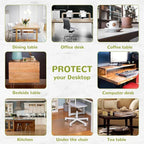 44 x 108 Inch Clear Table Cover Protector, Clear Table Protector for Dining Room Table, 1.5mm Plastic Table Cover, Waterproof Table Pad for Kitchen, Office