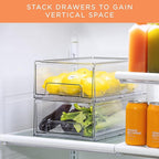 Sorbus Medium Clear Storage Drawers (6 Pack)