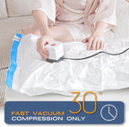 Vacuum Storage Bags for Clothing, 8 Large Vacuum Seal Bags Space Saver for Clothes, Comforters, Blankets, Bedding, Vacuum Sealer Bags with Electric Pump (2025 Upgrade)