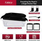 Fullstar The Original Pro Chopper - Vegetable Chopper and Spiralizer, Food Chopper with Container, Fruit Slicer, Kitchen Gadgets & Accessories, Home Essentials (2 in 1, Black)