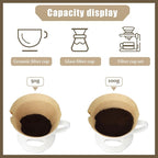 250 Count #4 Coffee Filter 8-12 cup, Disposable Cone Coffee Filters For Pour Over and Drip Coffee Maker